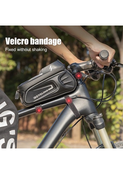 Dağ Bisikleti Üst Tüp Çanta Su Geçırmez Bisiklet Dokunmatik Ekran Kılıfı (Yurt Dışından) modelleri