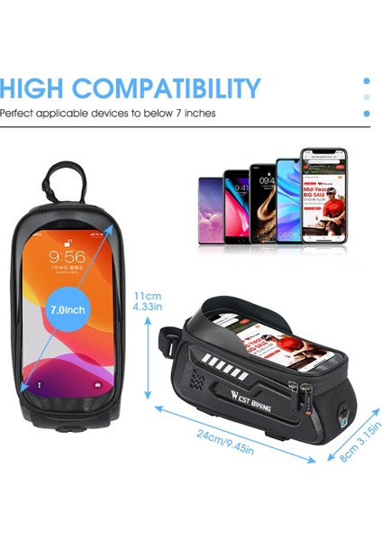 Bisiklet Çantası Su Geçırmez Dokunmatik Ekran Bisiklet Çantası (Yurt Dışından) fırsatları