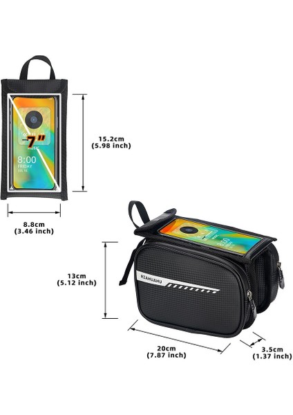 Bisiklet Çantaları Yağmur Geçırmez Bisiklet Dokunmatik Ekran Telefon Çantası (Yurt Dışından) indirimleri