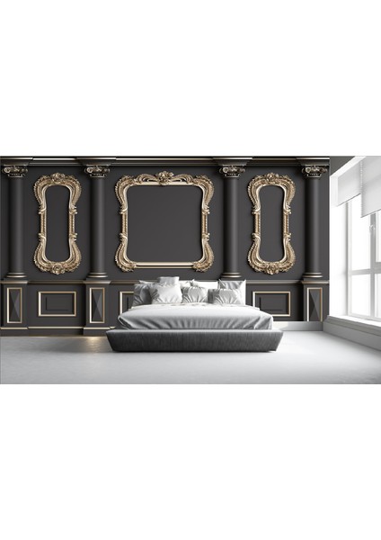 3D Dekoratif Çerçeve Desenli Tek Parça Duvar Kağıdı 315 x 280