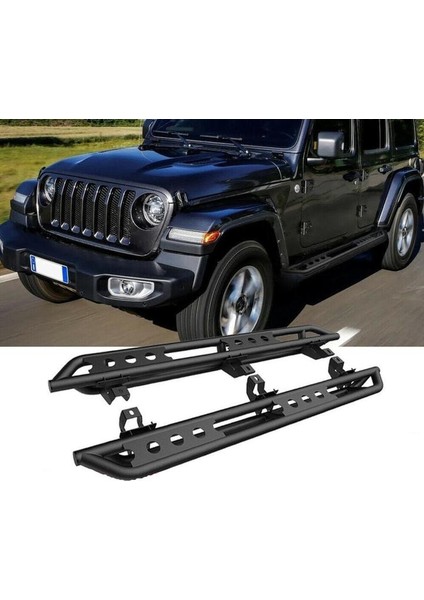 Jeep Wrangler Rubicon Jl Off-Road Metal Yan Basamak Seti 2019+ fırsatları