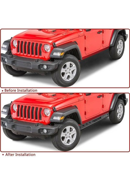Jeep Wrangler Rubicon Jl Off-Road Metal Yan Basamak Seti 2019+ indirimleri