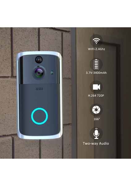 Kameralı Wifi Kapı Zili - BG0312 fırsatları