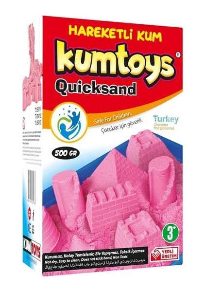 Keçe Çerçeveli Etamin Sanatı + Kinetik Kum 500 Gr. (2 Ürün)