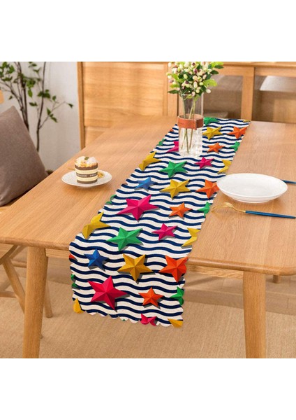 Zigzag 3D Yıldız Desenli Özel Tasarım Runner