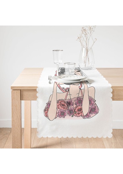Fashion Girl Dijital Baskılı Modern Runner fiyatları