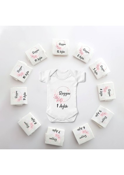 Isme Özel Anı Kız Bebek 12 Aylık Zıbın SET-ZBNSET_105