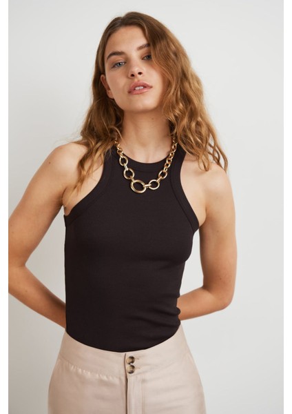Mad Girls Siyah Bodysuit MG1283