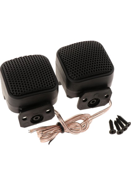 2x Araba Ipek Kare Tweeters Montaj Vidaları ile Tiz Hoparlörler Seti (Yurt Dışından) modelleri