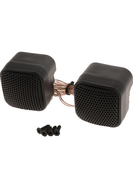 2x Araba Ipek Kare Tweeters Montaj Vidaları ile Tiz Hoparlörler Seti (Yurt Dışından) fırsatları