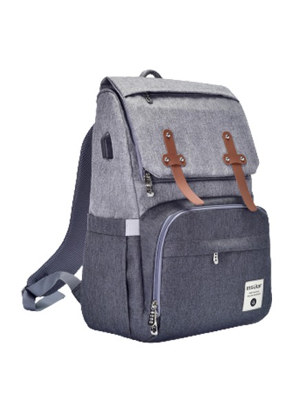 Moda Büyük Kapasiteli Çok Fonksiyonlu Omuzdan Askili Çanta Sırt Çantası Su Geçirmez Anne ve Bebek Gezi Sırt Çantası Anne Çantası (Yurt Dışından)