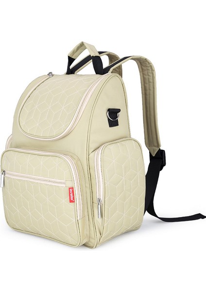 Su Geçirmez Çok Fonksiyonlu Sırt Çantası Anne Çantası Çift Omuz Büyük Kapasiteli Taşınabilir Çanta (Yurt Dışından)