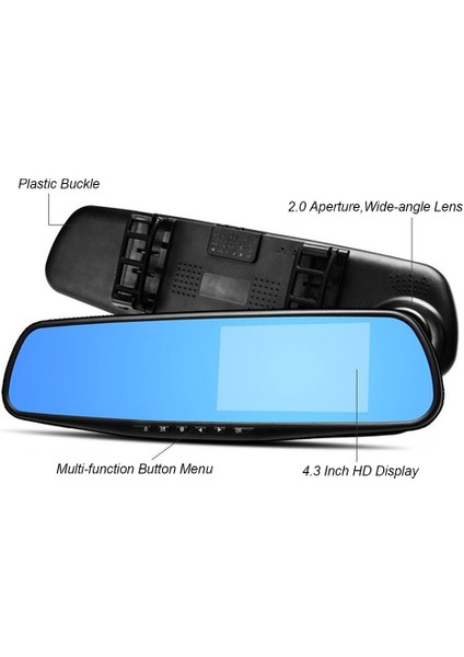 Araba Dvr Dash Kamera 170 ° Geniş Açı Lens Video Kaydedici (Yurt Dışından)