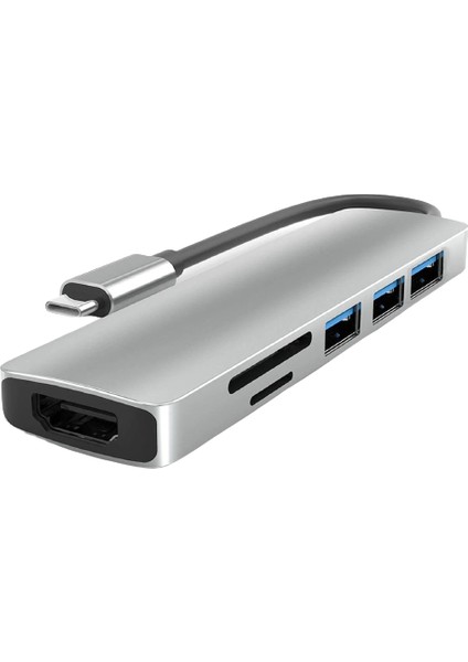 Hc-13 Type-C USB3.0 6'sı Bir Arada Çeviri Adaptör