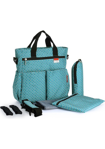 Çok Fonksiyonlu Büyük Kapasiteli Anne Çantası Su Geçirmez Taşınabilir Anne Çantası Bebek Gezi Çantası Sınır Ötesi Çanta (Yurt Dışından)