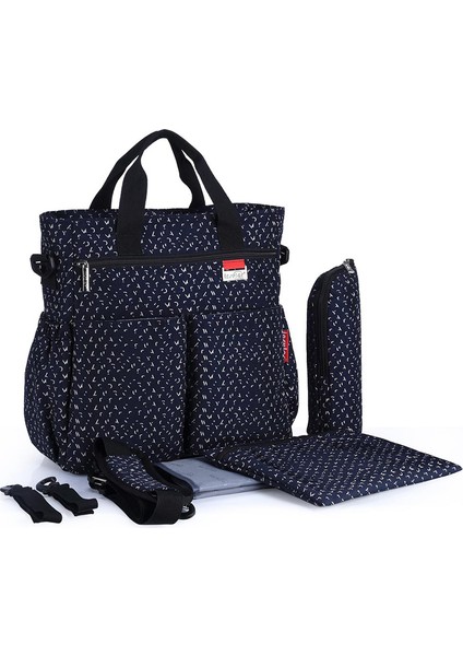 Çok Fonksiyonlu Büyük Kapasiteli Anne Çantası Su Geçirmez Taşınabilir Anne Çantası Bebek Gezi Çantası Sınır Ötesi Çanta (Yurt Dışından)