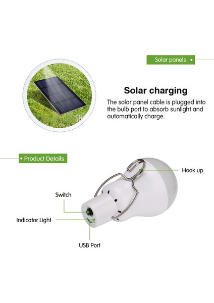 Güneş Ampul Su Geçırmez Kanca Çalışma Lambası (Yurt Dışından) fiyatları