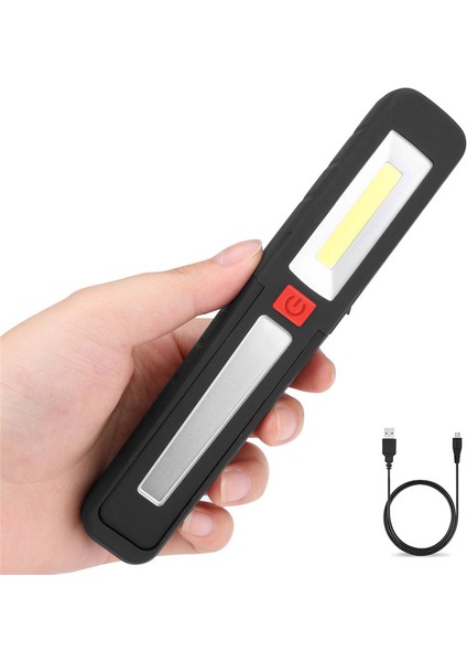 LED Cob Çalışma Lambası Taşınabilir Fener Dahili Pil (Yurt Dışından)