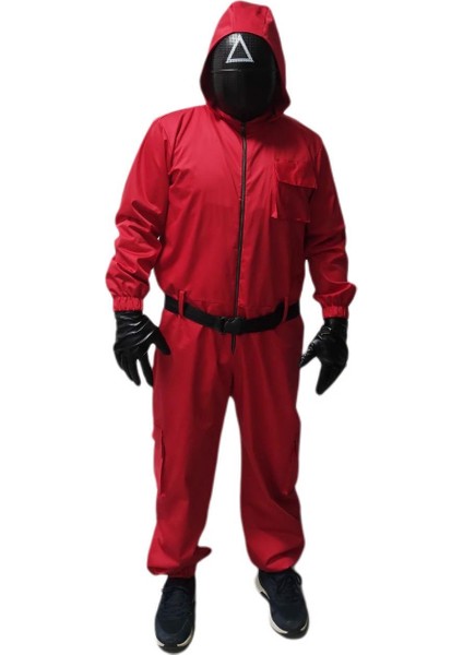 Üçgen Squid Game Kostümü Yetişkin | Kalamar Oyunu Kostümü fiyatları