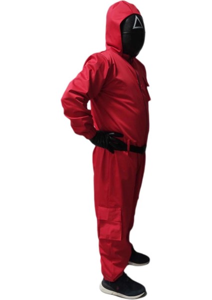 Üçgen Squid Game Kostümü Yetişkin | Kalamar Oyunu Kostümü modelleri