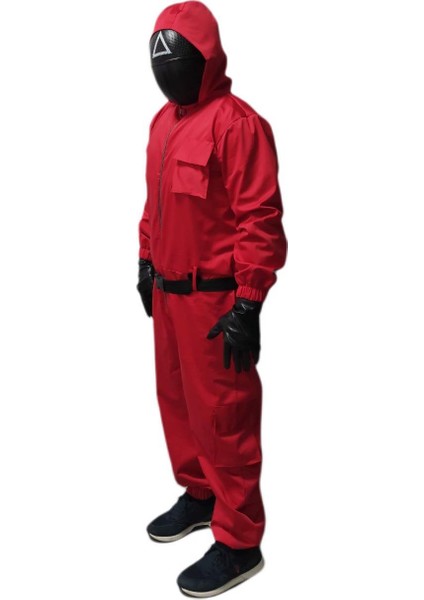 Üçgen Squid Game Kostümü Yetişkin | Kalamar Oyunu Kostümü fırsatları