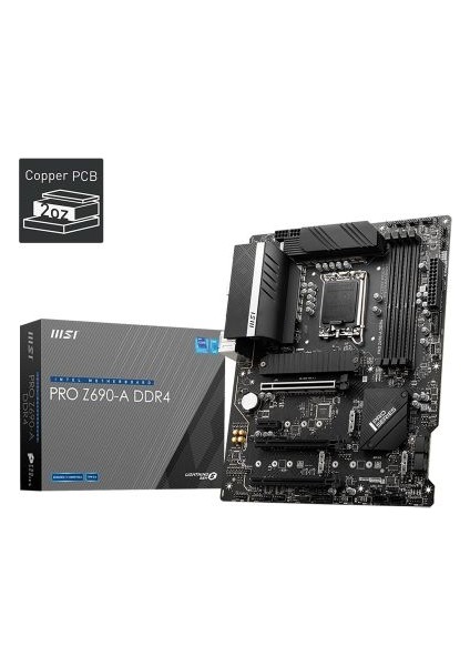 PRO Z690-A DDR4 SOKET 1700 DDR4 5200 (OC) PCI-E Gen 5 ,M.2 USB3.2 2.5G LAN ATX fiyatları