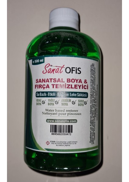 Sanatofis Boya ve Fırça Temizleme Sıvısı 500 ml