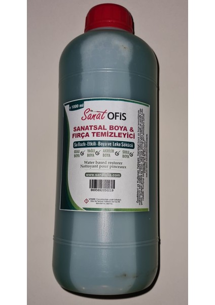 Sanatofis Boya ve Fırça Temizleme Sıvısı 1000 ml