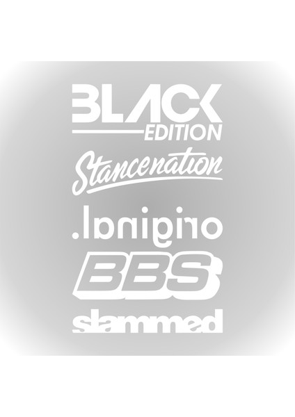 Arka Cam Sticker Set Oto Sticker Araba Sticker Model 9