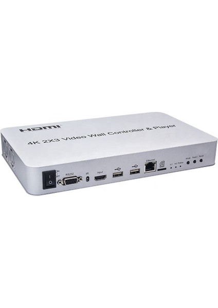 4KVW344P 2x3 Video Wall Controller 4K HDMI 6 Ekran Profesyonel Duvar Ekran Denetleyici Çoklu Ekran Görüntü Genişletici Switch