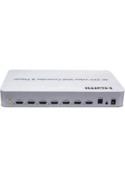4KVW344P 2x3 Video Wall Controller 4K HDMI 6 Ekran Profesyonel Duvar Ekran Denetleyici Çoklu Ekran Görüntü Genişletici Switch