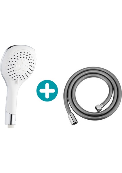 Banyo Bianco El Duş Başlığı+Vera Banyo Duş Hortumu Pvc Kopmaz