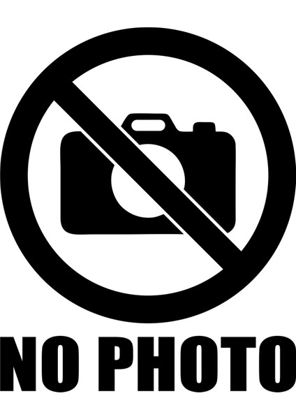 No Photo Oto Sticker Cam Araba Sticker