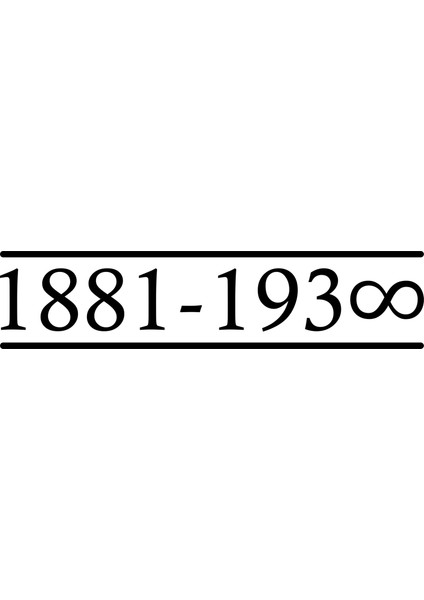 Atatürk Sonsuzluk Işareti Sticker Oto Sticker
