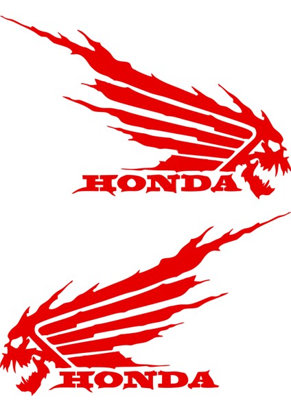 Honda Kanat Kuru Kafa Oto Sticker Cam Sticker