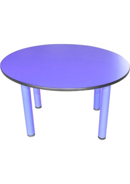 Daire Çocuk Odası Anaokulu Kreş Masa ÇAP:90CM Metal Ayaklı
