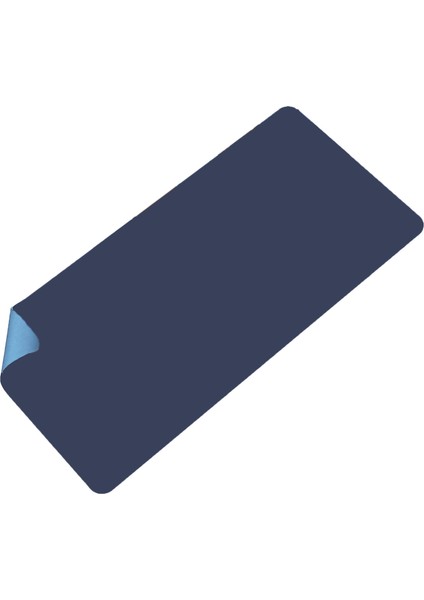 Deri Laptop Bilgisayar Için Geniş S Masa Matı Deri 80X40 cm Lacivert Mouse Pad