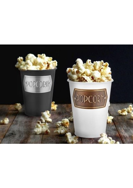 Siyah Popcorn Kovası 16 cm fiyatları
