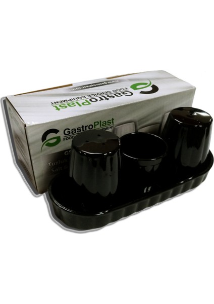 Tuzluk Biberlik 3'lü Set Siyah