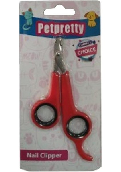 Petpretty Kedi Köpek Tırnak Makası 12 cm Kırmızı