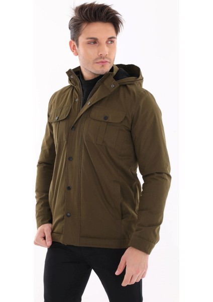 Tomms Erkek Jake Slim Fit Kapüşonlu Içi Kürklü Kısa Mont Soğuk Geçirmez BNTDNR-8109 fiyatları