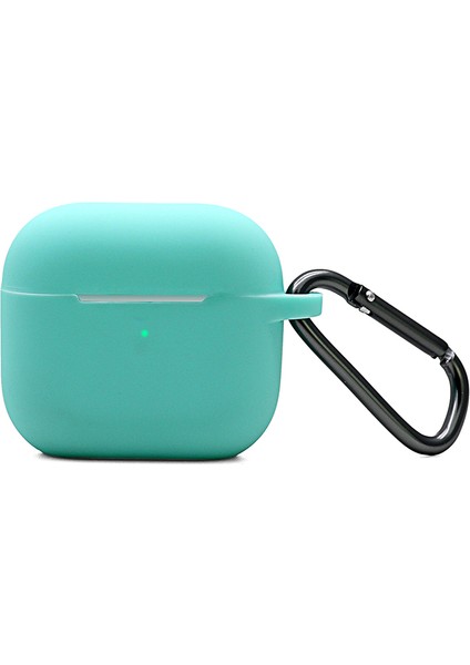 Airpods 3 2021( Airpods 3. Nesil) Kılıf Silikon Kılıf - Su Yeşili