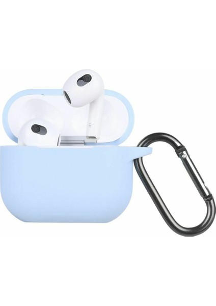 Airpods 3 2021( Airpods 3. Nesil) Kılıf Silikon Kılıf - Mavi