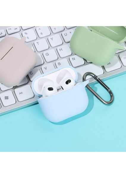 Airpods 3 2021( Airpods 3. Nesil) Kılıf Silikon Kılıf - Mavi fiyatları