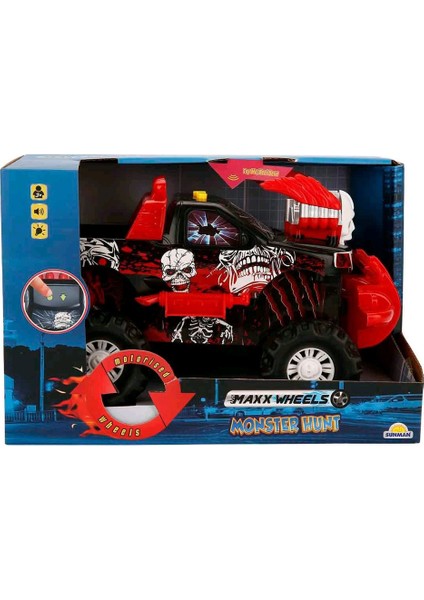 Monster Hunt Sesli ve Işıklı Motorize Araba 30 cm S00002951 fiyatları