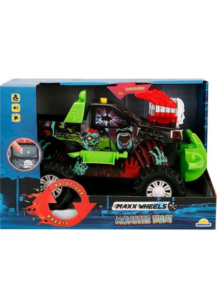 Monster Hunt Sesli ve Işıklı Motorize Araba 30 cm S00002951 fırsatları