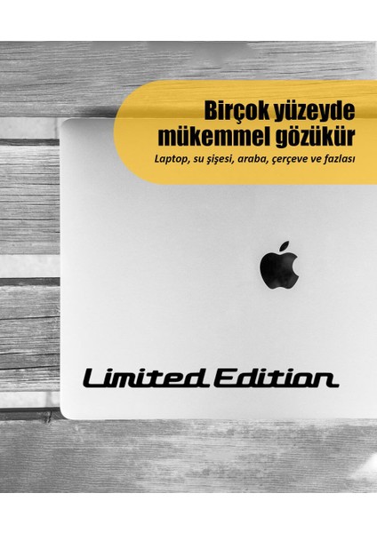 | Limited Edition | Araba Laptop Duvar Folyo Sticker 10 x 1 cm