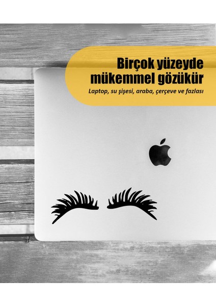 | Kirpik | Araba Laptop Duvar Folyo Sticker 10 x 4 cm modelleri