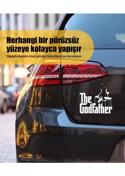 | The Godfather | Araba Laptop Duvar Folyo Sticker 50 x 40 cm fiyatları