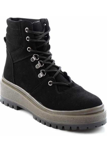 Siyah Süet Kadın Bot & Bootie K02578002702 modelleri